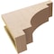 Ekena Millwork 4"W x 12"D x 8"H Classic Mediterranean Rough Cedar Woodgrain TimberThane Corbel, Primed Tan CORUR04X12X08MEDRCPR - alternate 2
